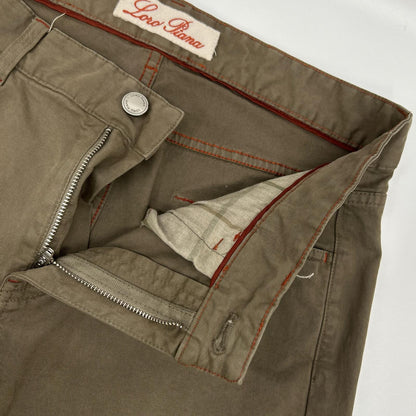 Loro Piana ロロピアーナ FAE0472 カーキ コットン混 チノパン ボトムス