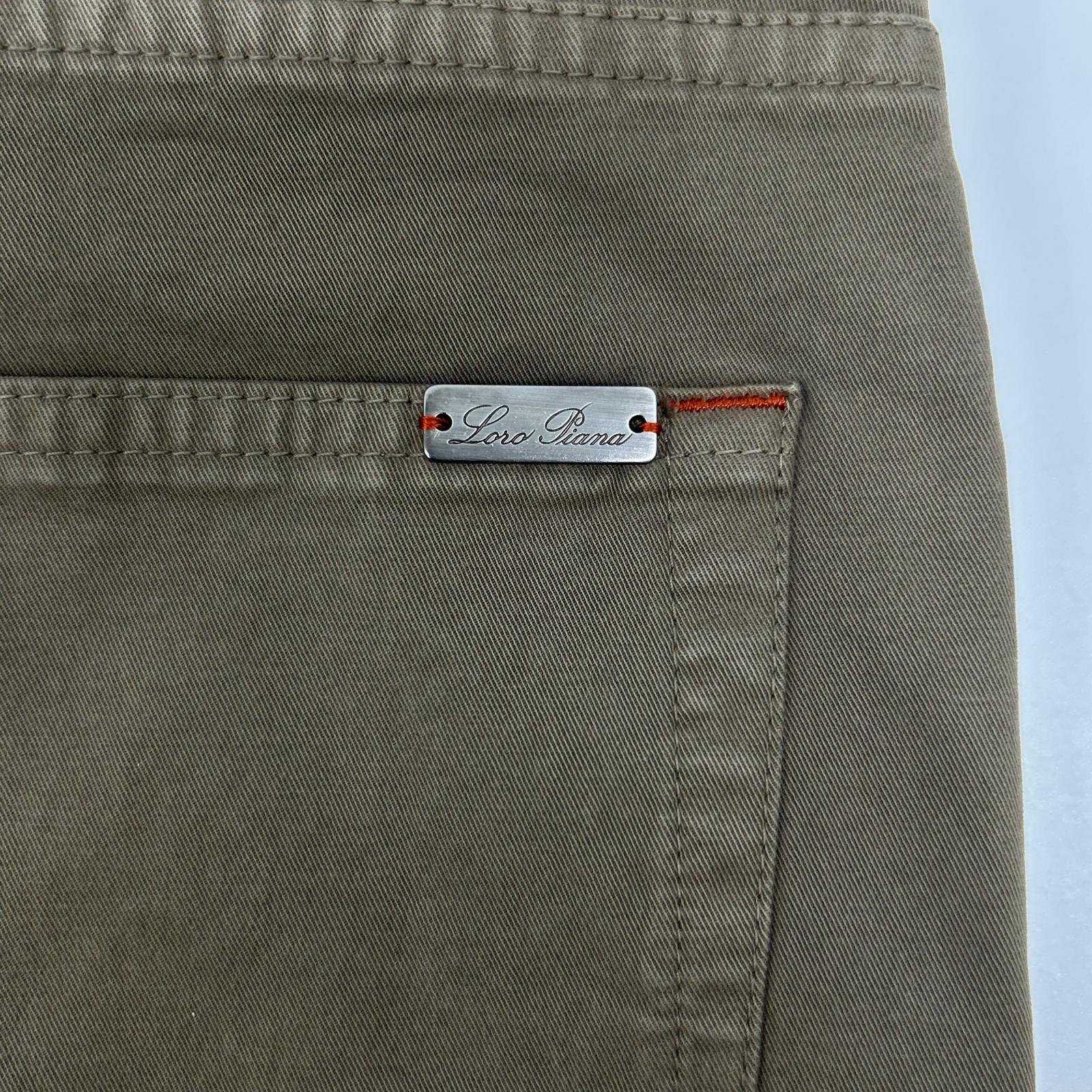 Loro Piana ロロピアーナ FAE0472 カーキ コットン混 チノパン ボトムス