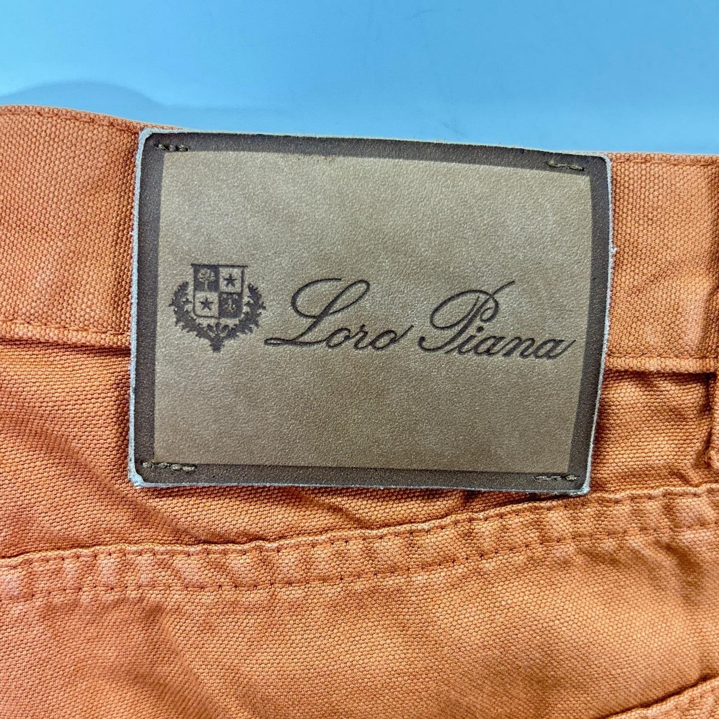 Loro Piana ロロピアーナ オレンジ リネンコットン パンツ ボトムス