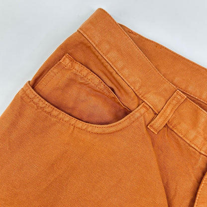 Loro Piana ロロピアーナ オレンジ リネンコットン パンツ ボトムス