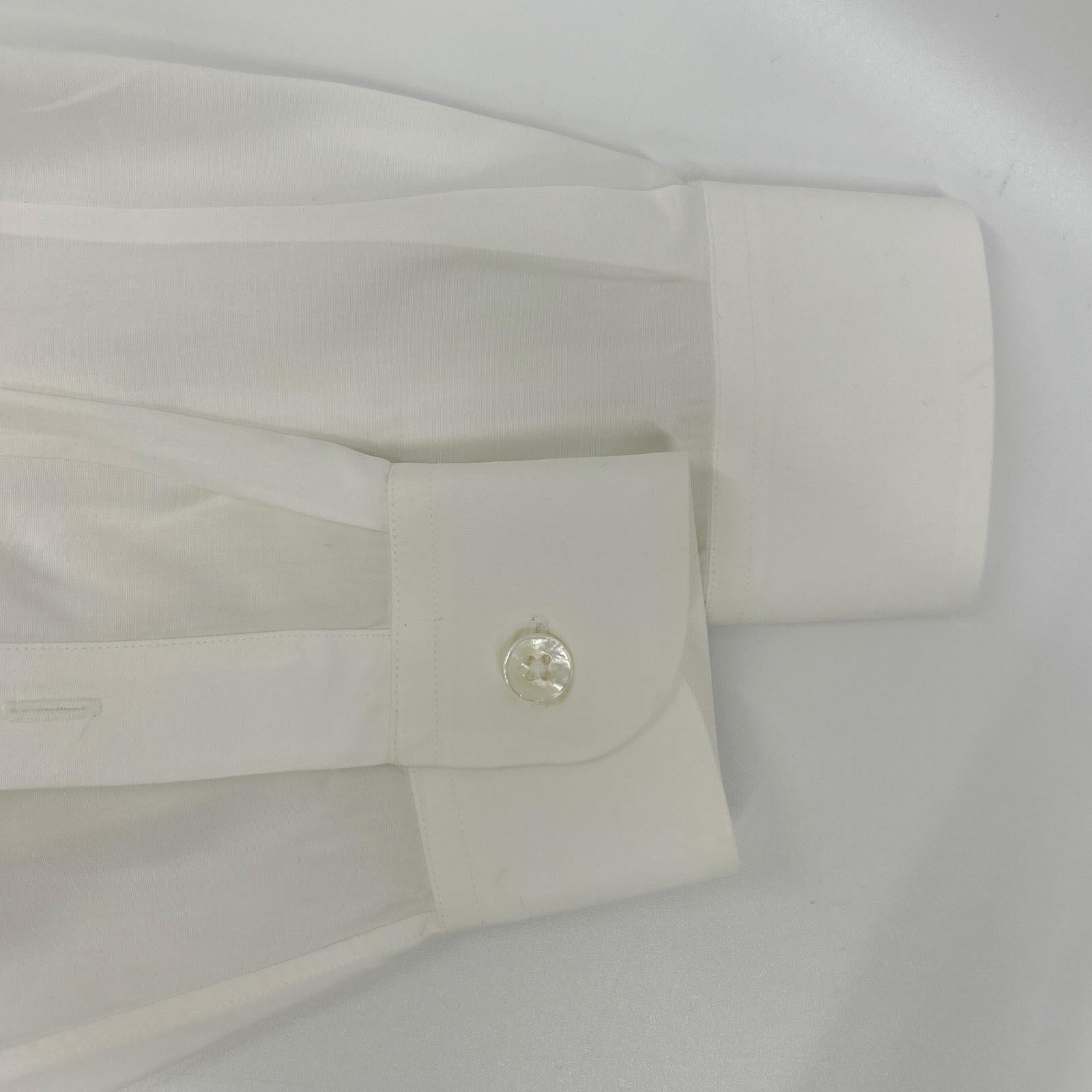 HERMES エルメス ホワイト コットン マルジェラ期 長袖シャツ トップス