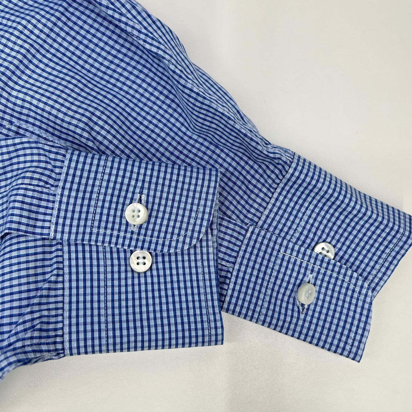 Loro Piana ロロピアーナ ブルー ギンガムチェック柄 長袖シャツ トップス