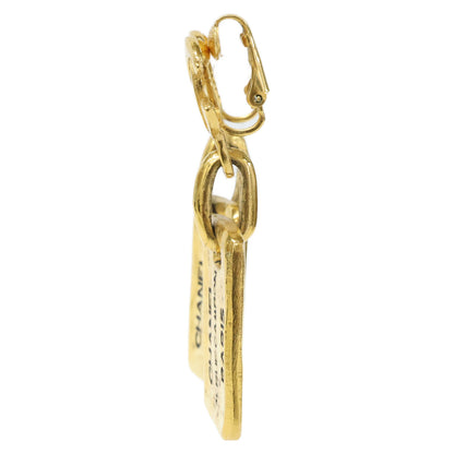 CHANEL Chanel CC Cambon plaque earrings