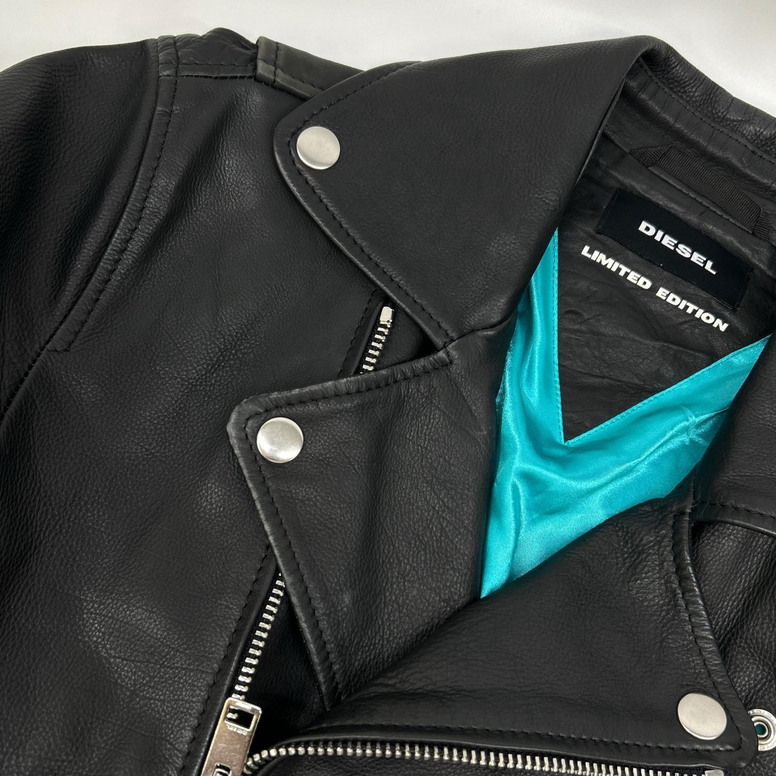DIESEL ディーゼル ブラック Limited Edition ダブルライダースジャケット ジャケット