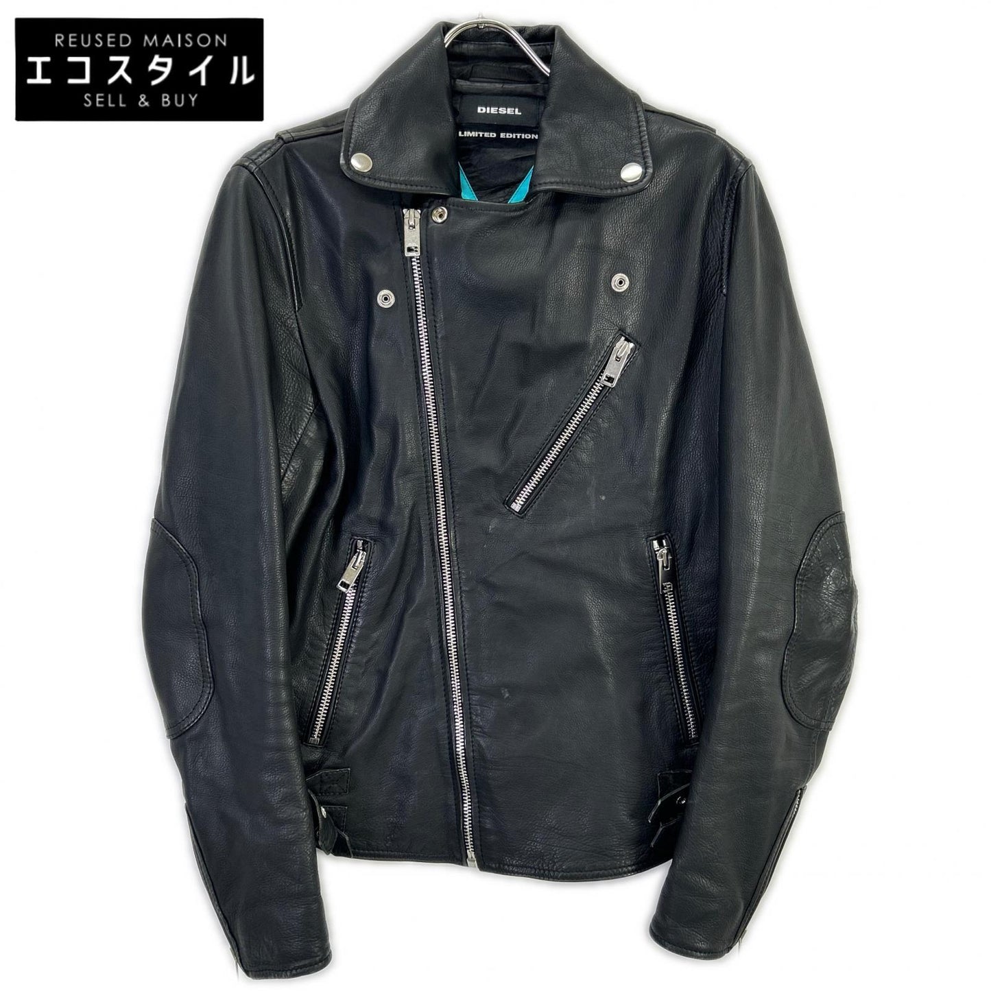 DIESEL ディーゼル ブラック Limited Edition ダブルライダースジャケット ジャケット