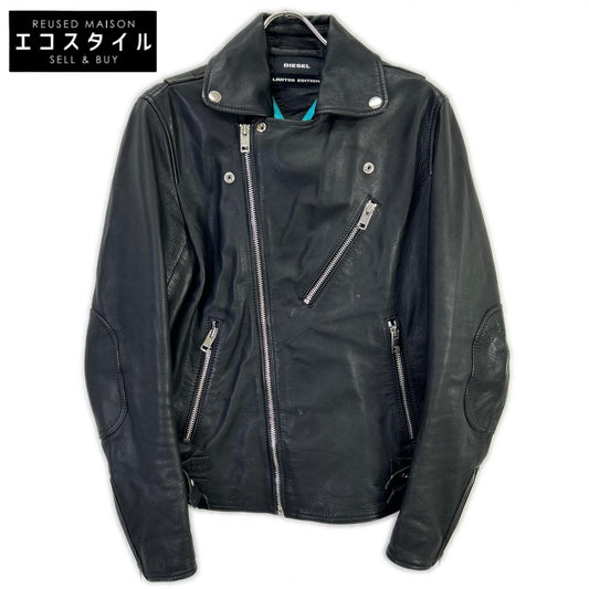 DIESEL ディーゼル ブラック Limited Edition ダブルライダースジャケット ジャケット