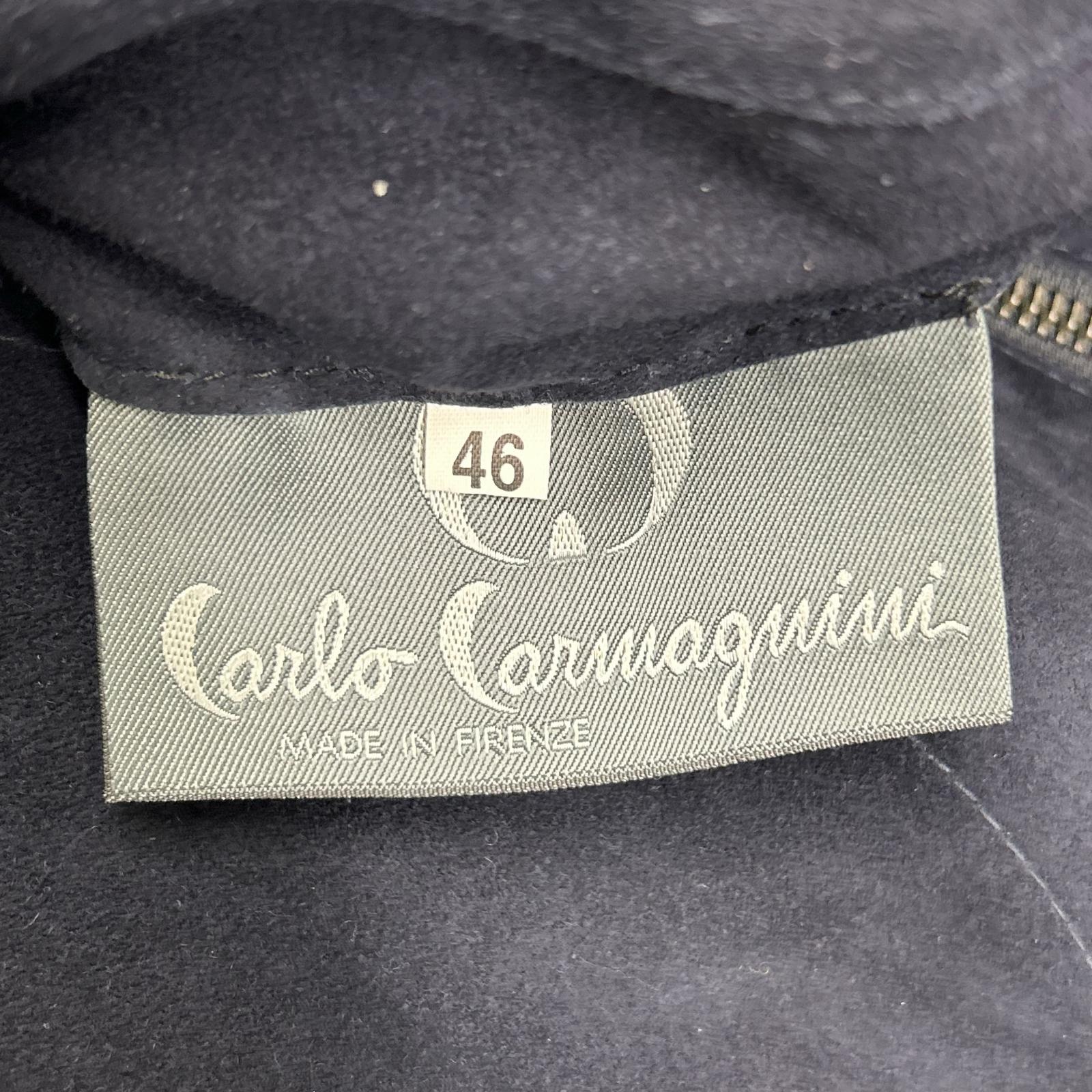 Carlo Carmagnini カルロカルマニーニ ネイビー スエード リバーシブル ブルゾンジャケット ジャケット