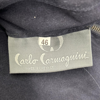 Carlo Carmagnini カルロカルマニーニ ネイビー スエード リバーシブル ブルゾンジャケット ジャケット