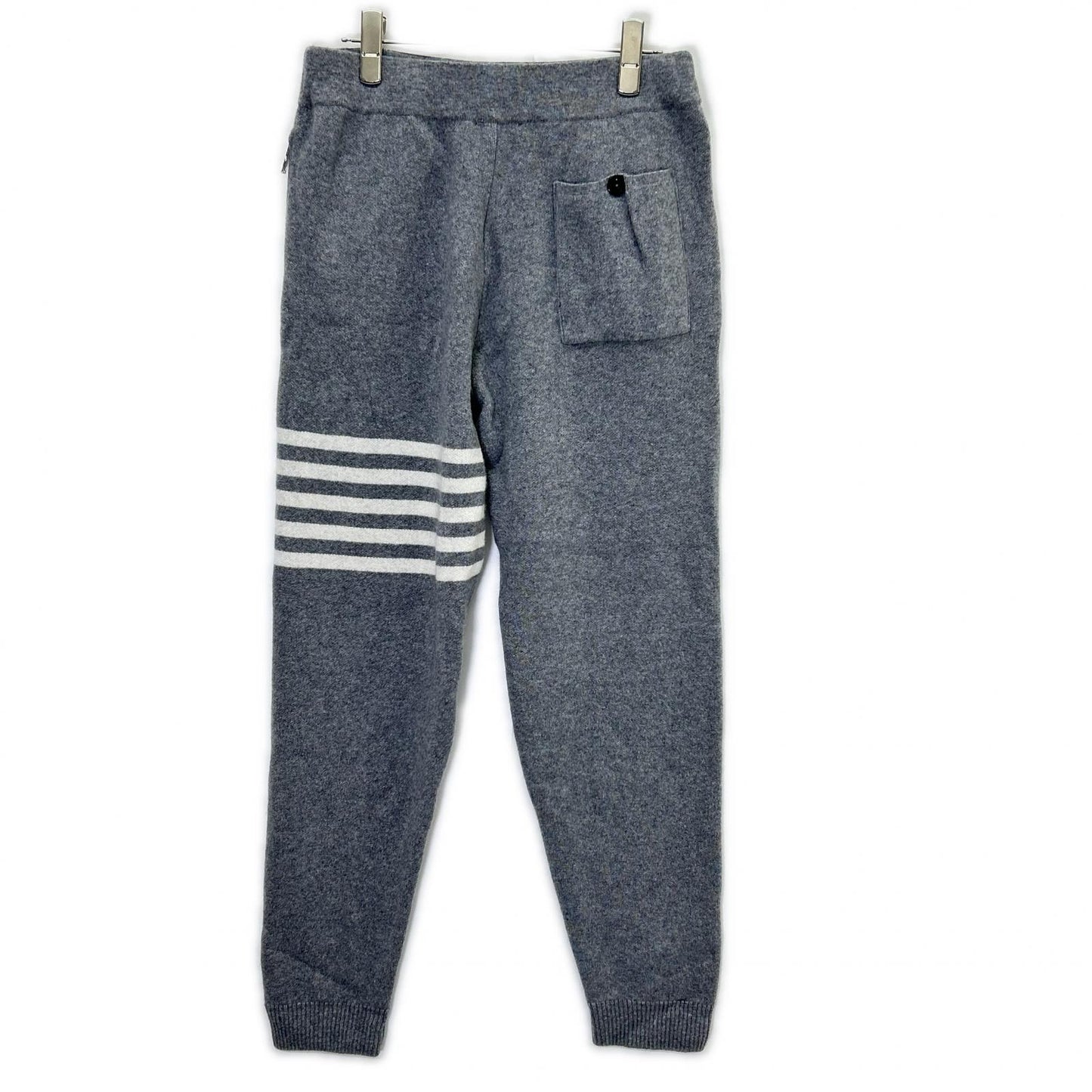 P.M.D.S.(PREMIUM MOOD DENIM SUPERIOR) ピーエムディーエス グレー ウールカシミヤ ライン ジョガーパンツ ボトムス