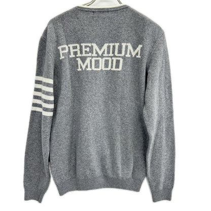 P.M.D.S.(PREMIUM MOOD DENIM SUPERIOR) ピーエムディーエス グレー カシミヤ混 クルーネックセーター トップス