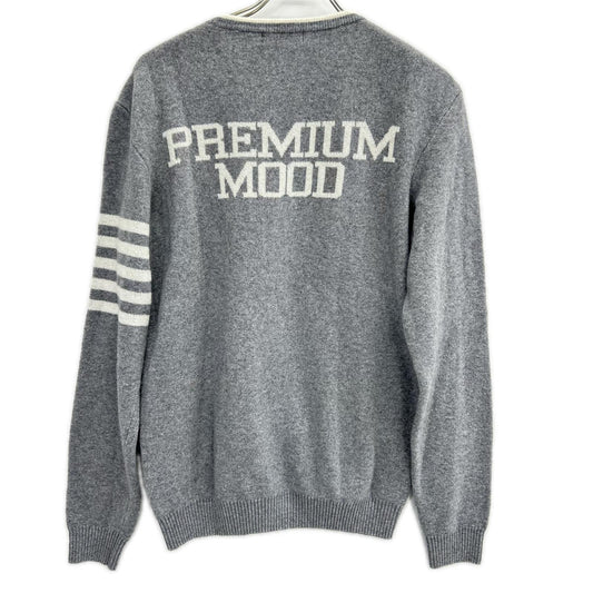 P.M.D.S.(PREMIUM MOOD DENIM SUPERIOR) ピーエムディーエス グレー カシミヤ混 クルーネックセーター トップス