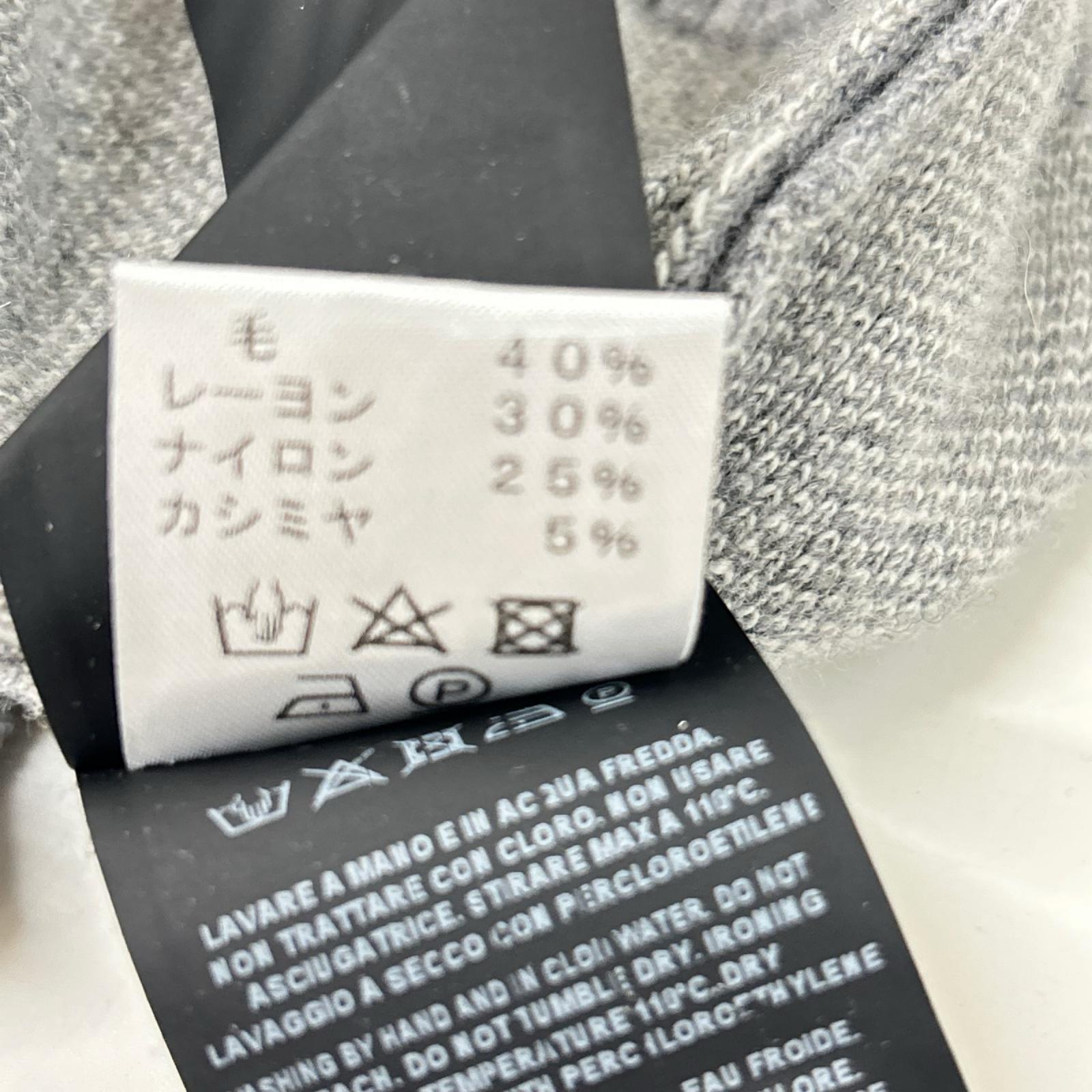 P.M.D.S.(PREMIUM MOOD DENIM SUPERIOR) ピーエムディーエス グレー カシミヤ混 クルーネックセーター トップス