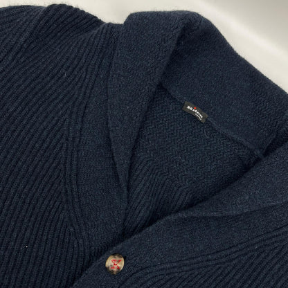 Kiton キートン UK549AI14 ネイビー カシミヤ100 ショールカラー カーディガン トップス