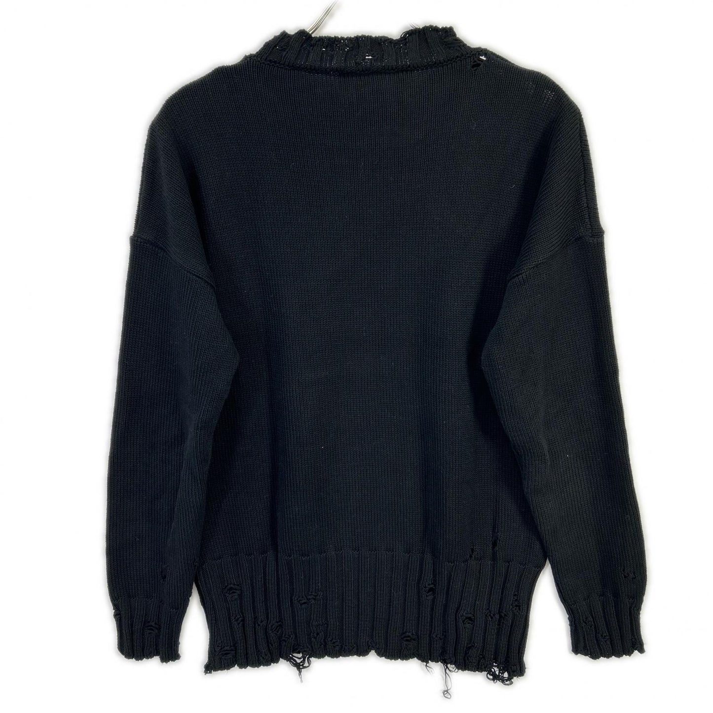 MARNI マルニ 22AW GCMG0210A0UFC652 ブラック コットン ツイスト クルーネック セーター トップス
