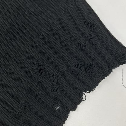 MARNI マルニ 22AW GCMG0210A0UFC652 ブラック コットン ツイスト クルーネック セーター トップス