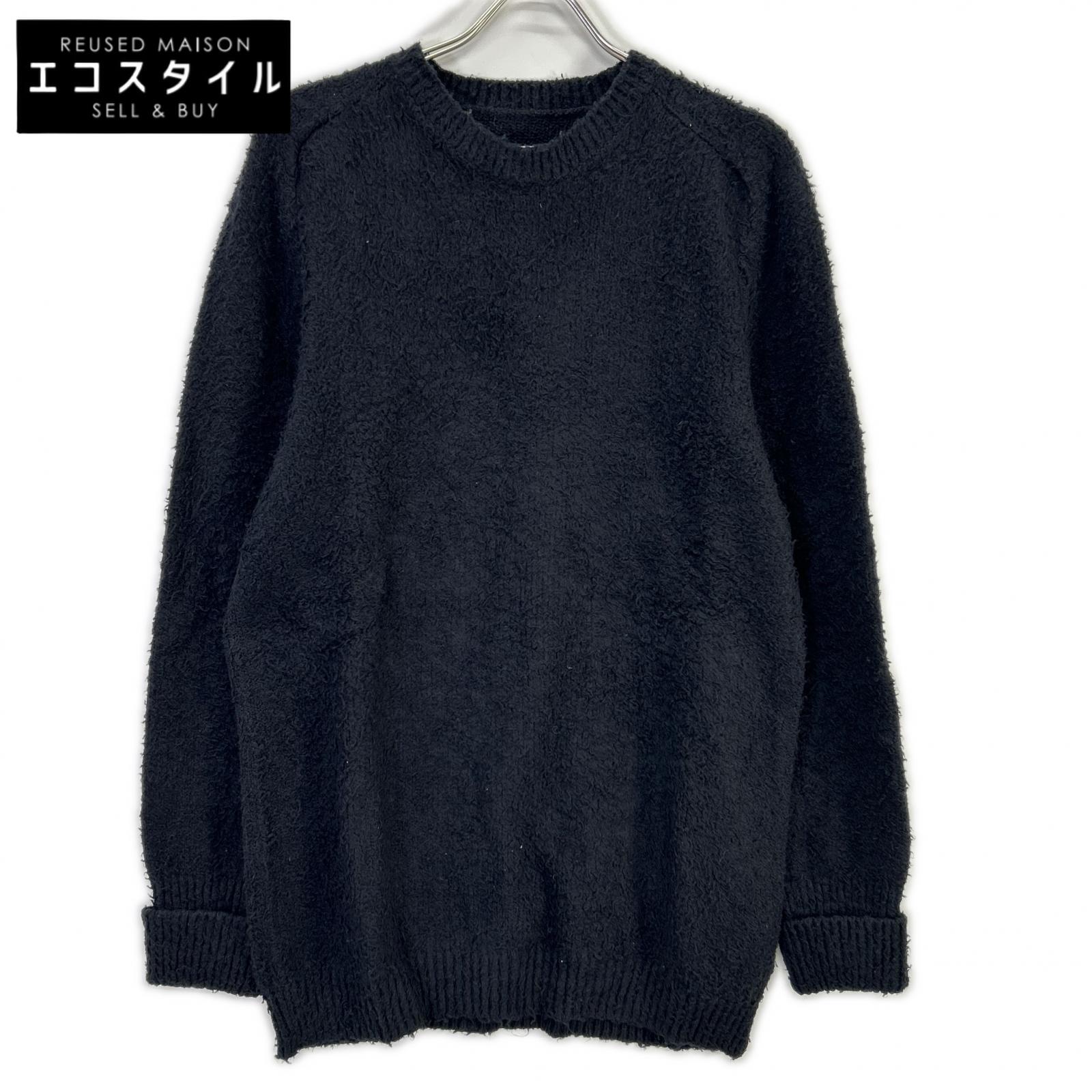Maison margiela メゾンマルジェラ 22年 SI0GP0001 ブラック パイルセーター トップス