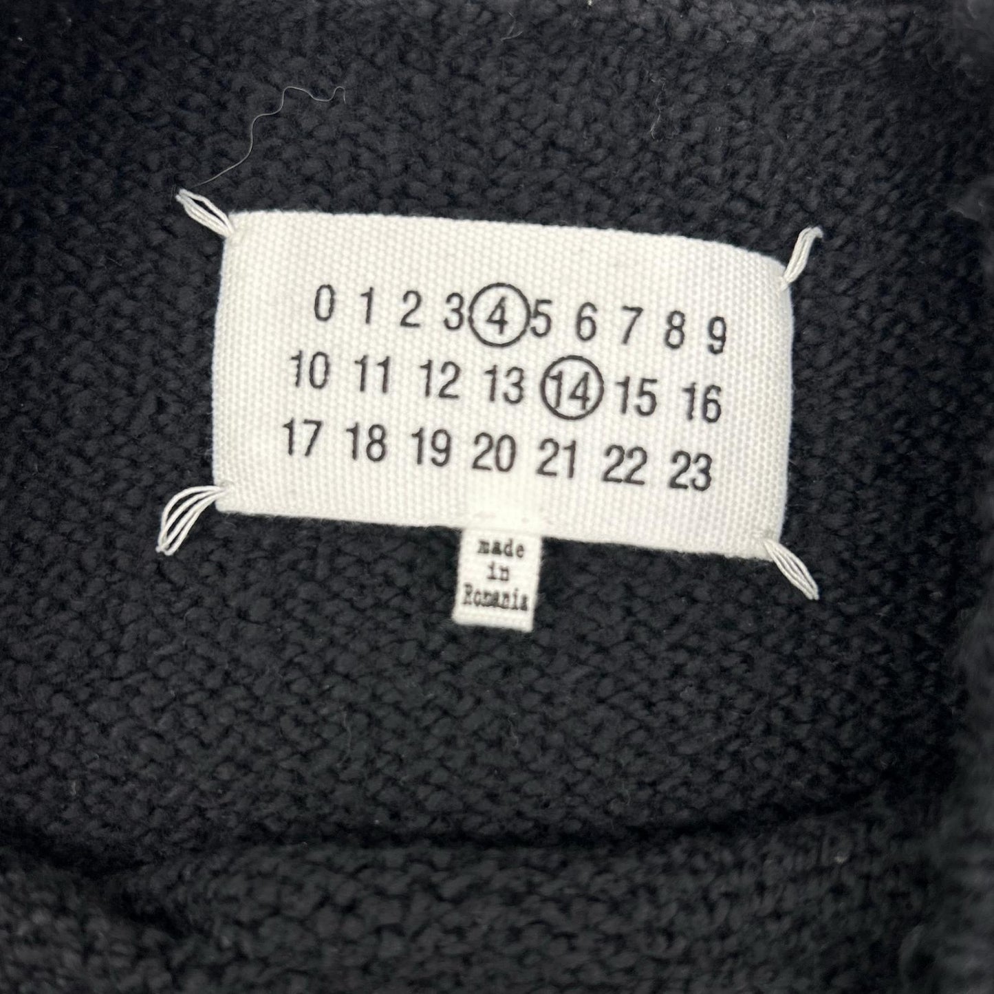 Maison margiela メゾンマルジェラ 22年 SI0GP0001 ブラック パイルセーター トップス