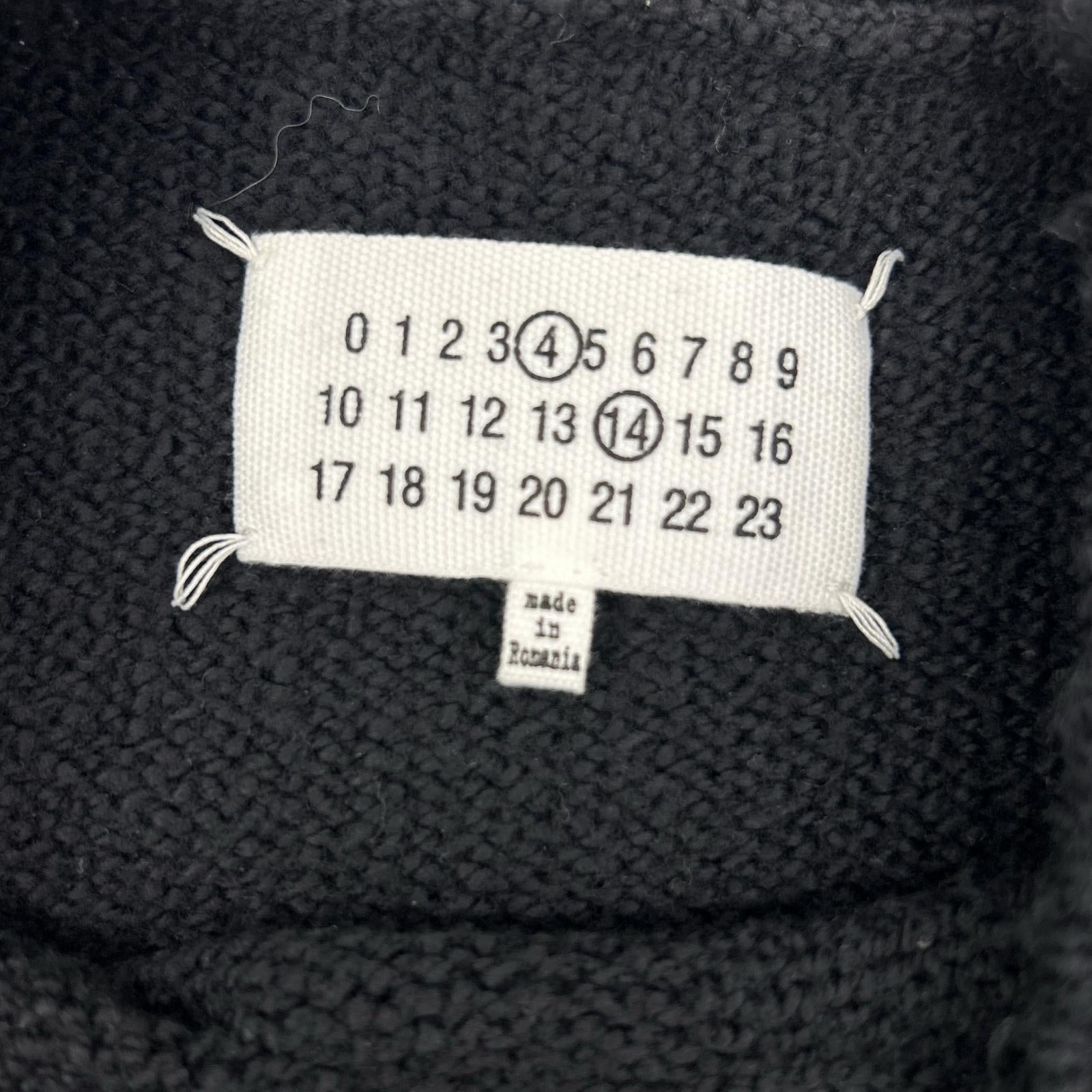 Maison margiela メゾンマルジェラ 22年 SI0GP0001 ブラック パイルセーター トップス