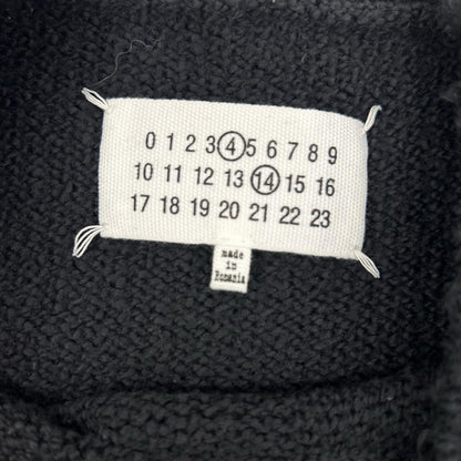 Maison margiela メゾンマルジェラ 22年 SI0GP0001 ブラック パイルセーター トップス