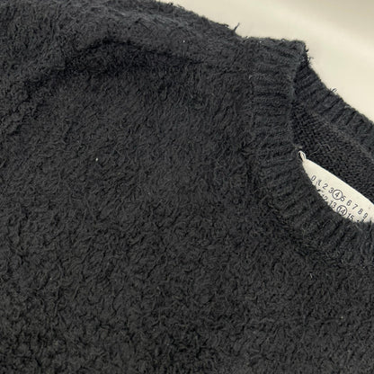 Maison margiela メゾンマルジェラ 22年 SI0GP0001 ブラック パイルセーター トップス