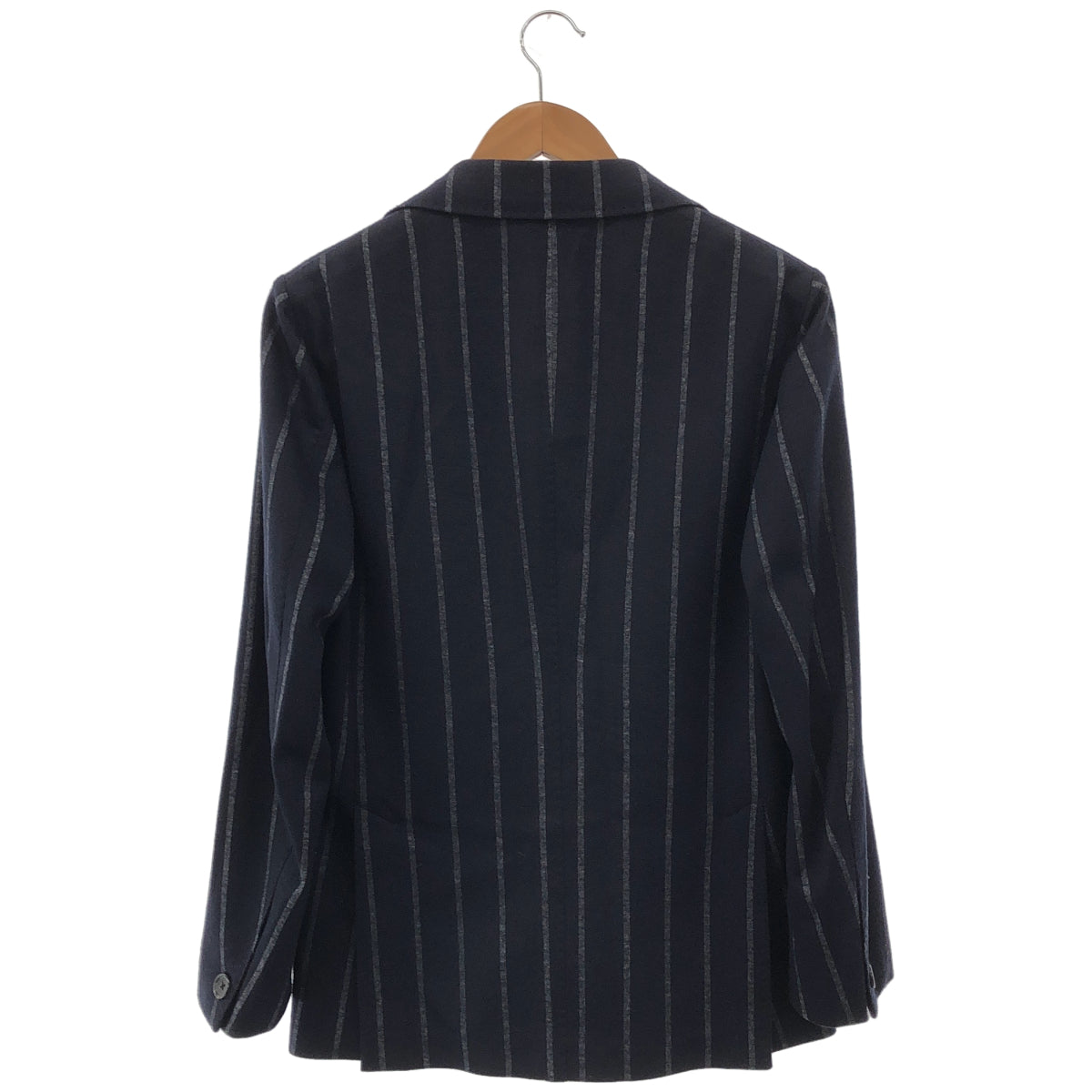 RING JACKET RT052F08X Navy wool-cotton 3-button jersey jacket, top