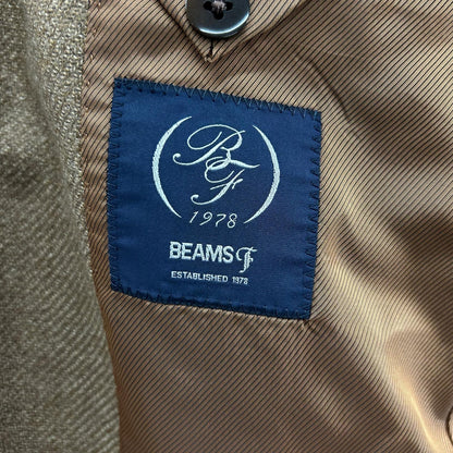 BEAMS F ビームスエフ ブラウン ロロピアーナ ソフトツイード テーラードジャケット ジャケット