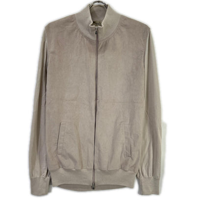 GRAN SASSO グランサッソ 57139 18037 ベージュ スタンド スエード切り替え ZIP ブルゾン ジャケット