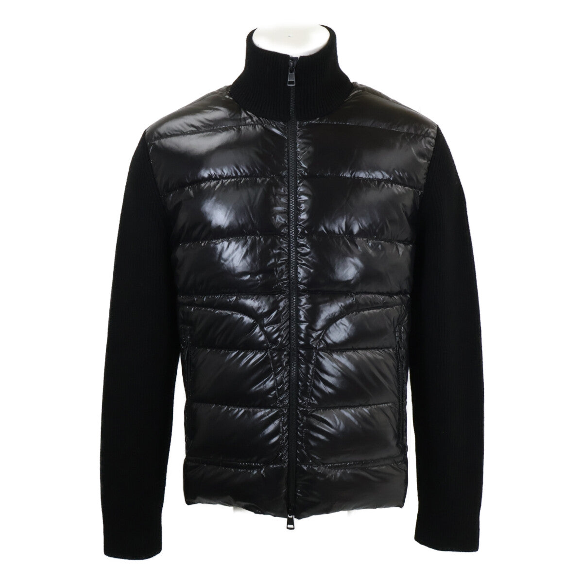 MONCLER モンクレール 美品 MAGLIONE TRICOT CARDIGAN ニット切替 ダウンジャケット ジャケット