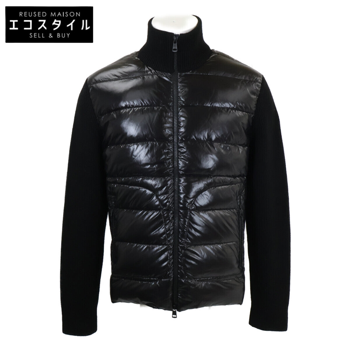 MONCLER モンクレール 美品 MAGLIONE TRICOT CARDIGAN ニット切替 ダウンジャケット ジャケット