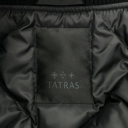 TATRAS タトラス MJXA0086014668 ブラック CASTAGNO フェイクレザー ボンバーダウンジャケット トップス