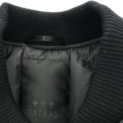 TATRAS タトラス MJXA0086014668 ブラック CASTAGNO フェイクレザー ボンバーダウンジャケット トップス