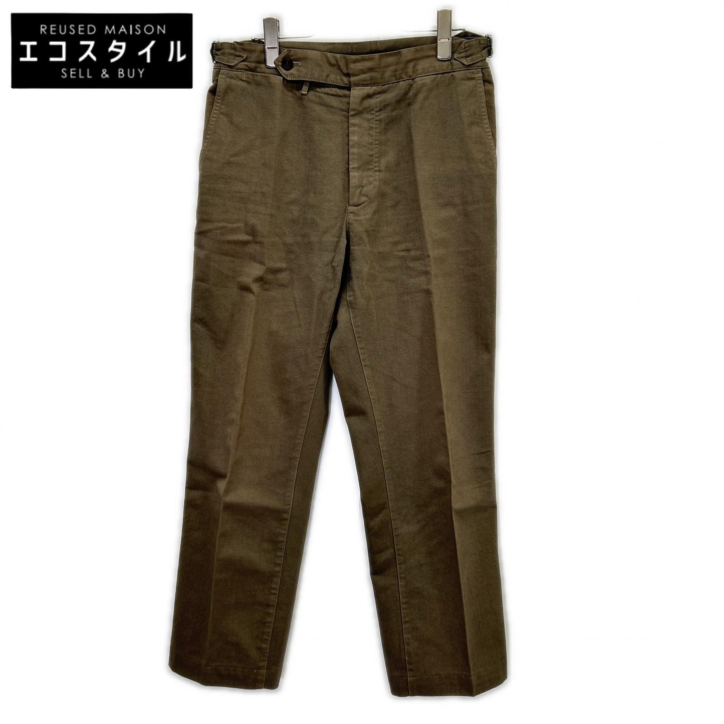 Anglo-Italian アングロイタリアン ベージュ 993896 サイドアジャスター スラックスパンツ ボトムス