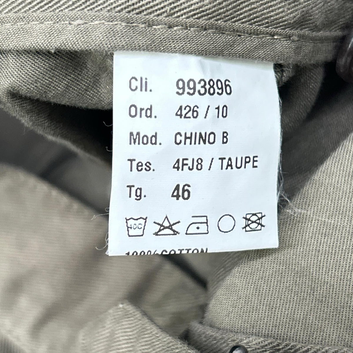 Anglo-Italian beige 993896 side-adjuster slacks bottoms