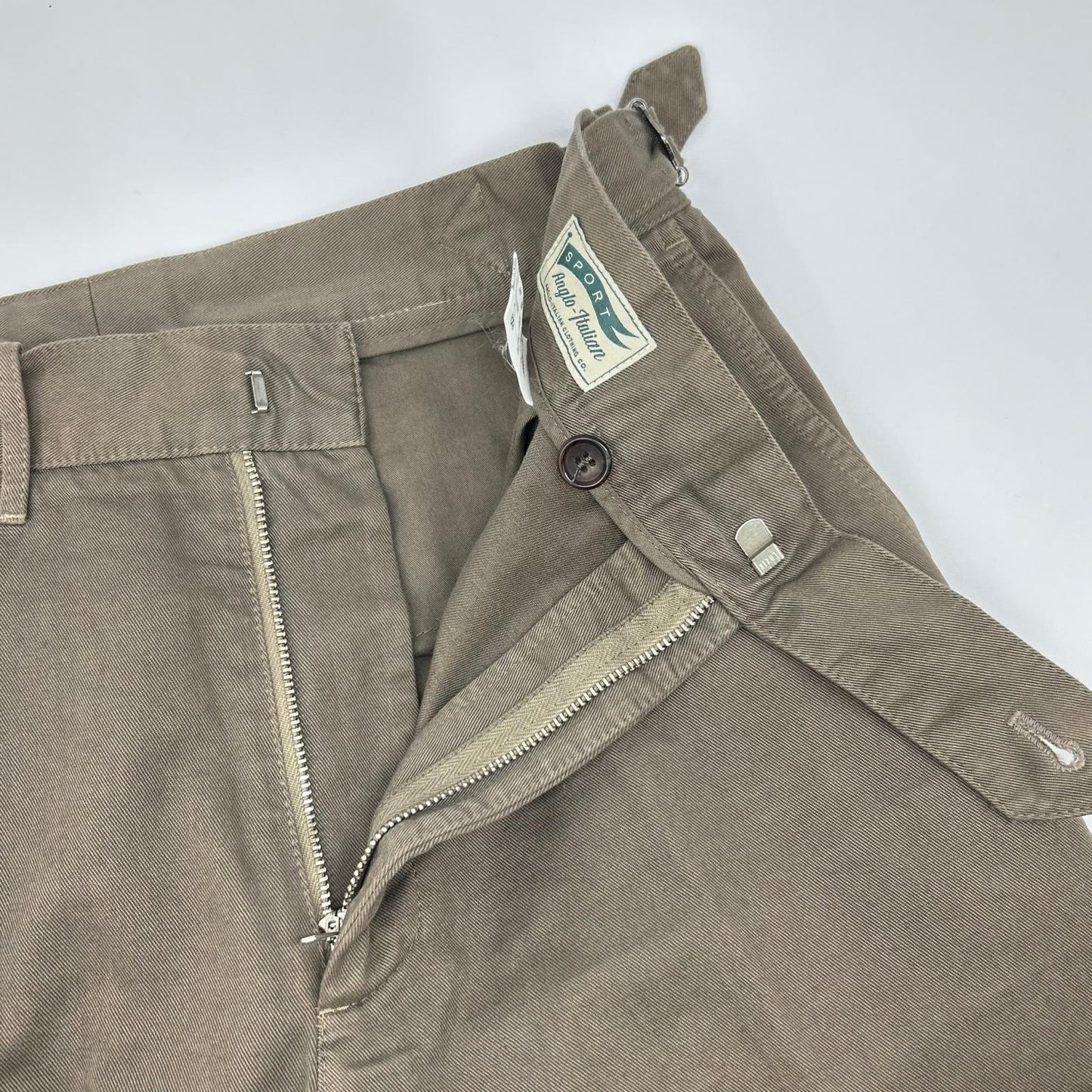 Anglo-Italian アングロイタリアン ベージュ 993896 サイドアジャスター スラックスパンツ ボトムス