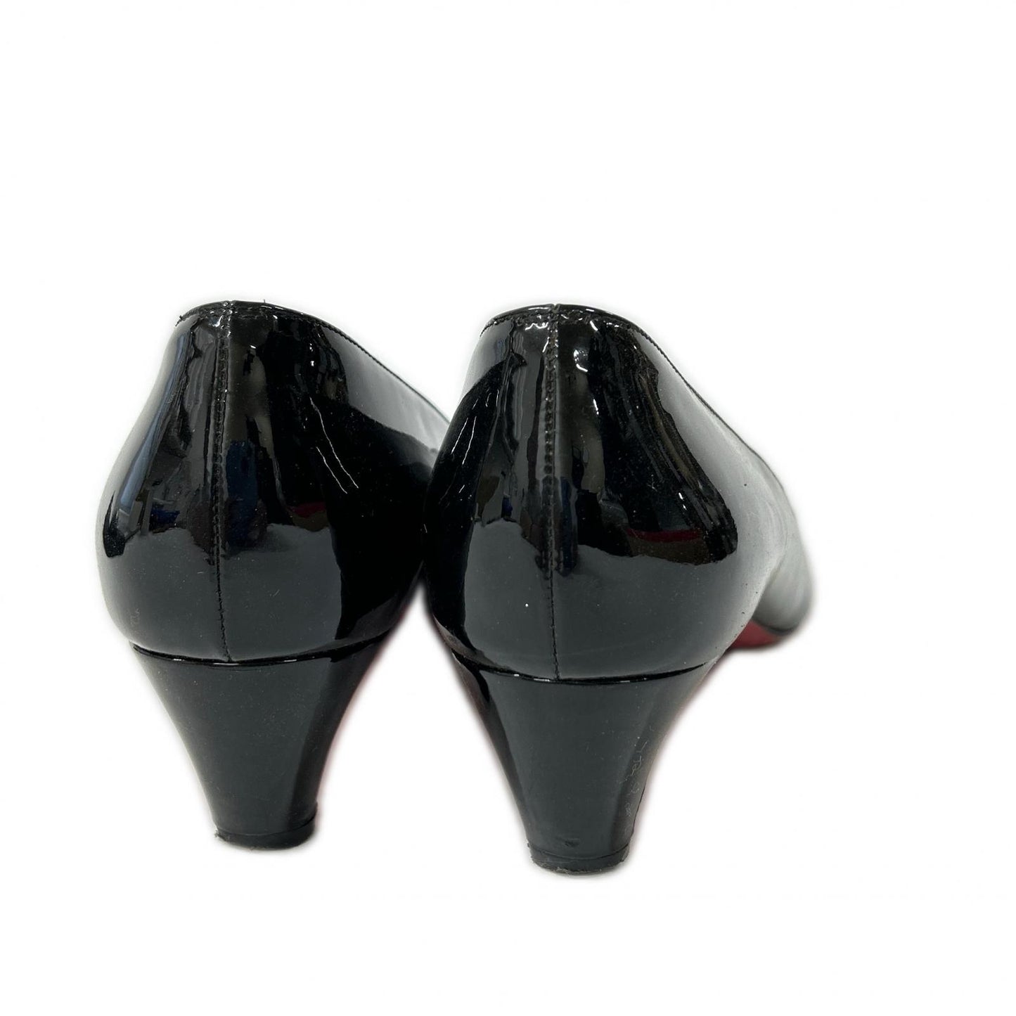 CHRISTIAN LOUBOUTIN クリスチャンルブタン パテント オープントゥ パンプス シューズ