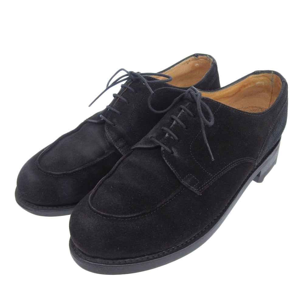 Paraboot パラブーツ 美品 CHAMBORD SUEDE スエード シューズ メンズ ブラック 6 1/2F シューズ