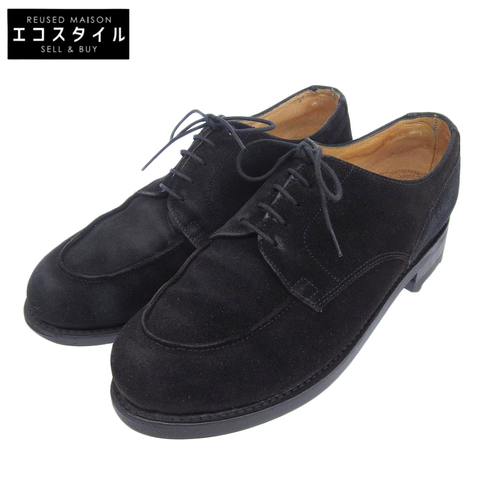 Paraboot パラブーツ 美品 CHAMBORD SUEDE スエード シューズ メンズ ブラック 6 1/2F シューズ