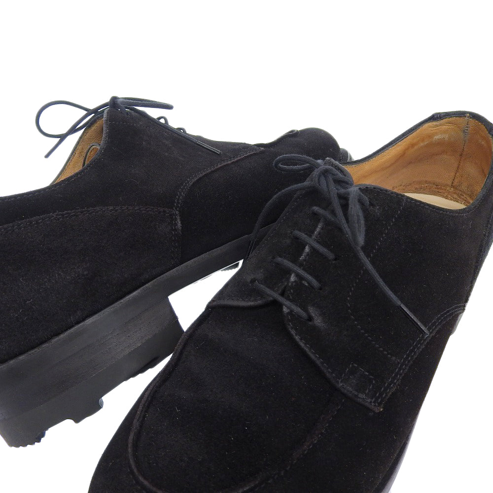 Paraboot パラブーツ 美品 CHAMBORD SUEDE スエード シューズ メンズ ブラック 6 1/2F シューズ