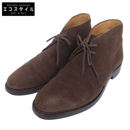 Crockett&Jones クロケット＆ジョーンズ チャートシー スエード ブーツ シューズ メンズ ダークブラウン 5 1/2 E シューズ