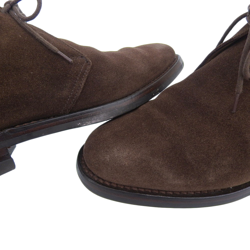 Crockett&Jones クロケット＆ジョーンズ チャートシー スエード ブーツ シューズ メンズ ダークブラウン 5 1/2 E シューズ