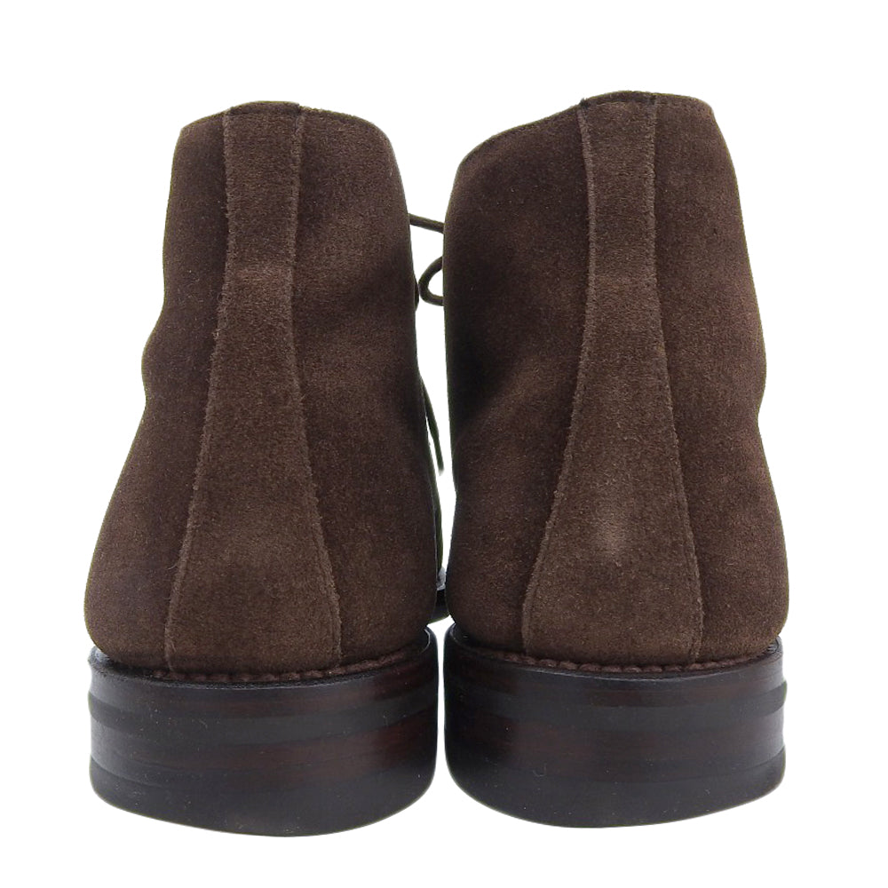 Crockett&Jones クロケット＆ジョーンズ チャートシー スエード ブーツ シューズ メンズ ダークブラウン 5 1/2 E シューズ