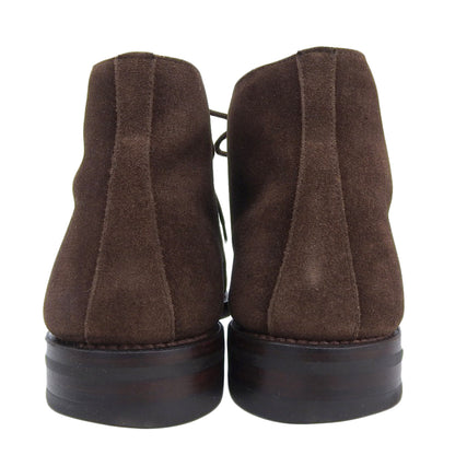 Crockett&Jones クロケット＆ジョーンズ チャートシー スエード ブーツ シューズ メンズ ダークブラウン 5 1/2 E シューズ