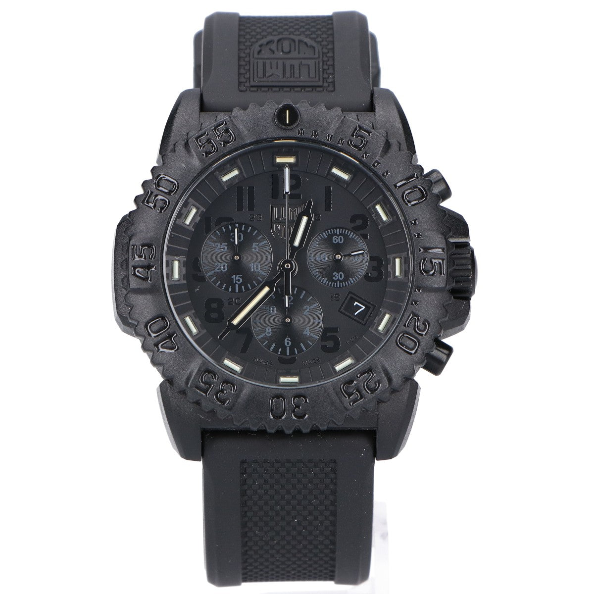 LUMINOX ルミノックス 【美品】3080SERIES NAVY SEAL COLORMARK CHRONOGRAPH クロノグラフ クオーツ 腕時計