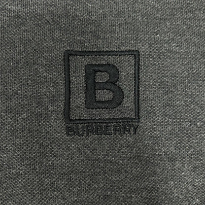 BURBERRY バーバリー 8053027 グレー レターグラフィック コットンピケ ポロシャツ トップス