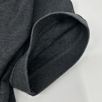 BURBERRY バーバリー 8053027 グレー レターグラフィック コットンピケ ポロシャツ トップス