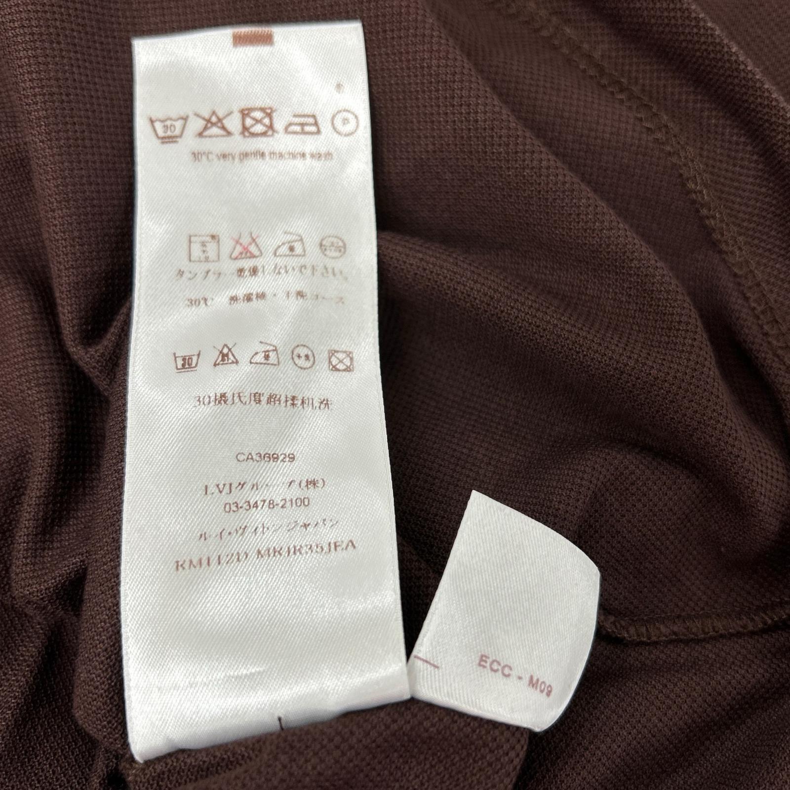 LOUIS VUITTON ルイヴィトン 11年 ブラウン RM112D MRJR35JEA ダミエ ポロシャツ トップス