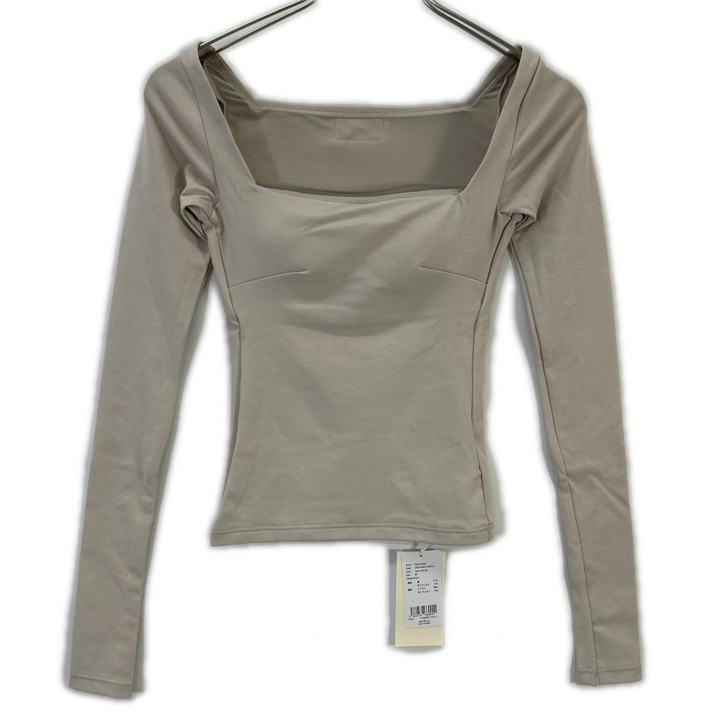 AMATERAS アマテラス ベージュ 2503-AMA-CTS0016 Dreamy×WABISABI long sleeve top トップス