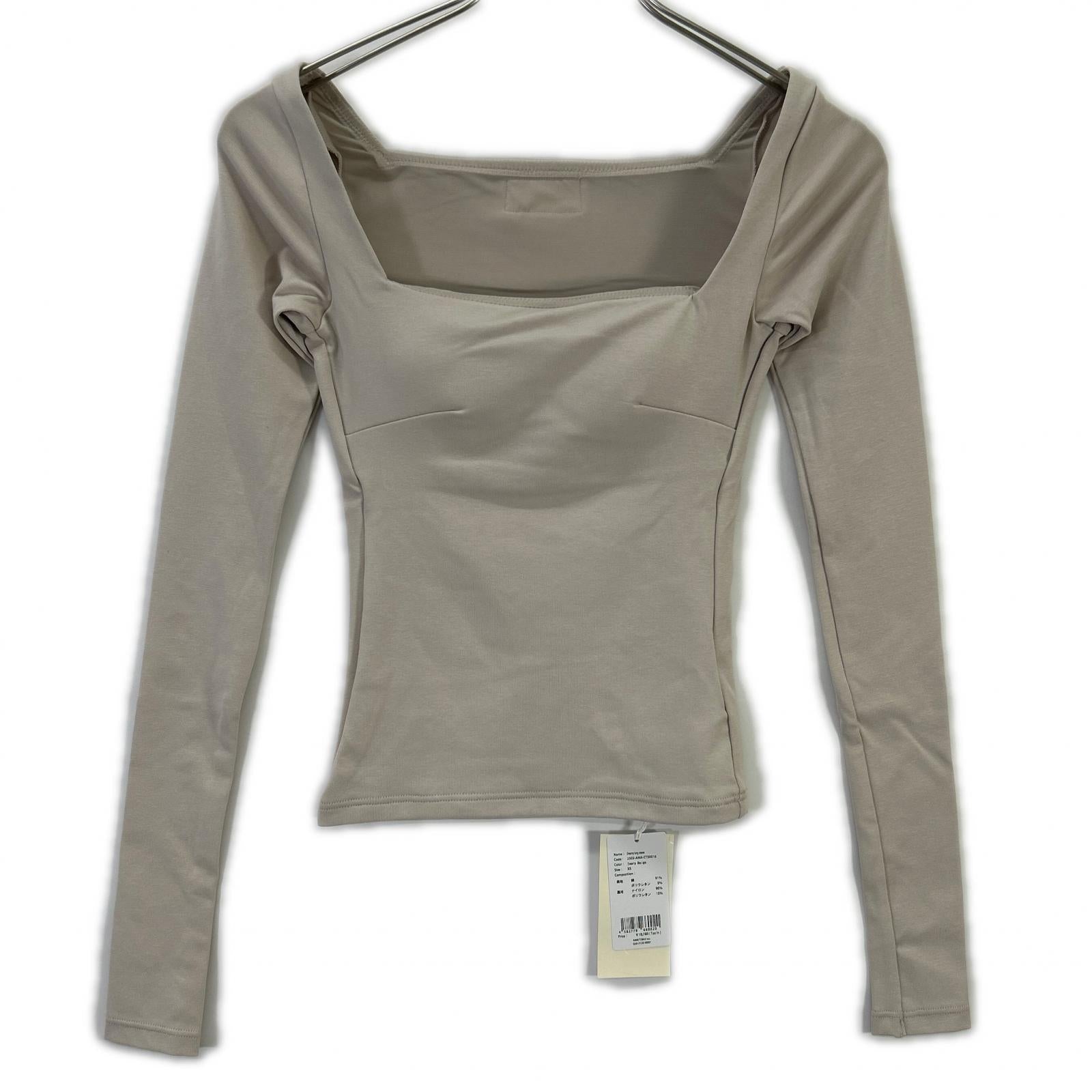 AMATERAS アマテラス ベージュ 2503-AMA-CTS0016 Dreamy×WABISABI long sleeve top トップス