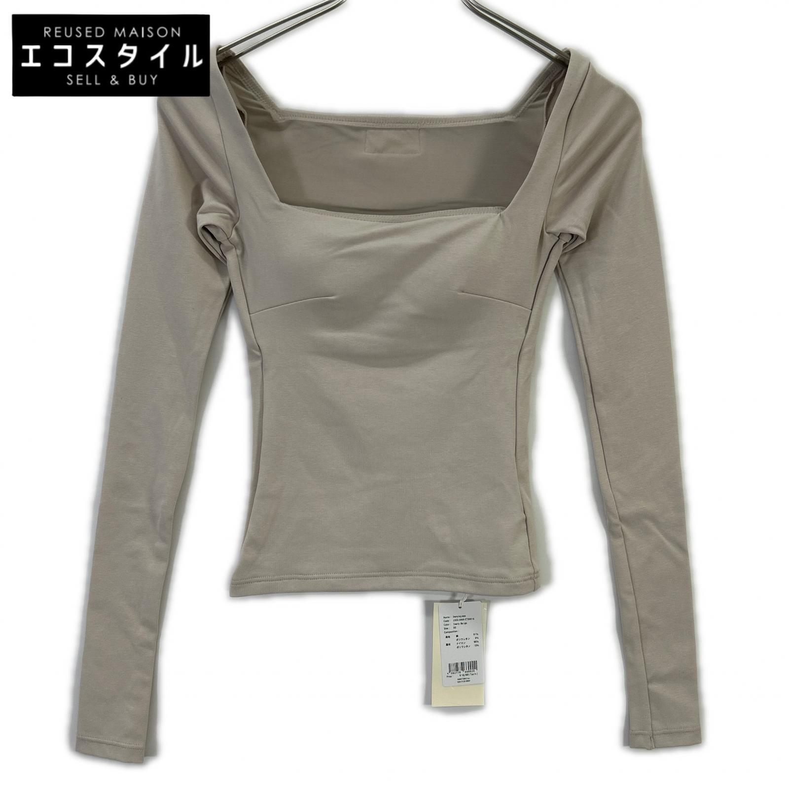 AMATERAS アマテラス ベージュ 2503-AMA-CTS0016 Dreamy×WABISABI long sleeve top トップス