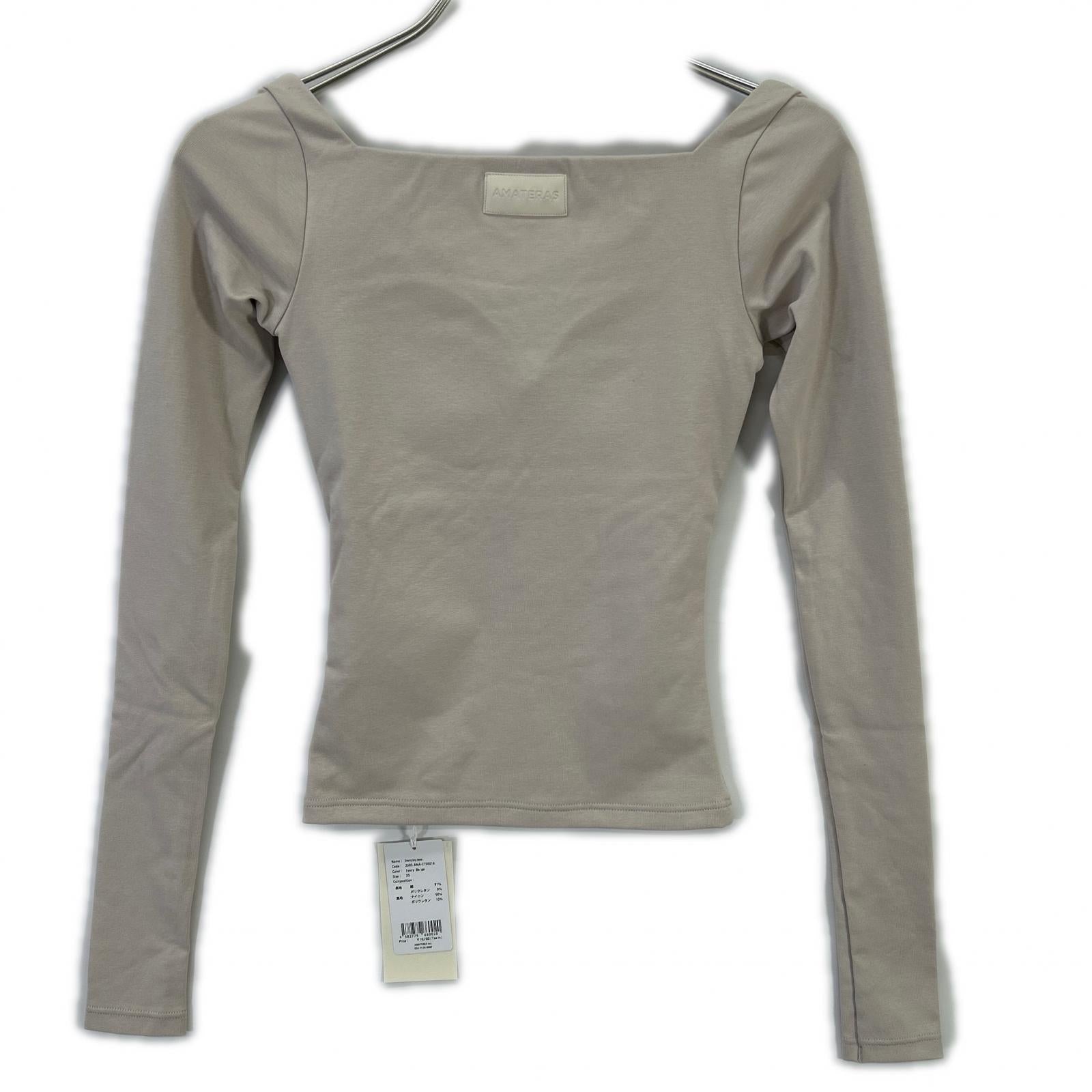 AMATERAS アマテラス ベージュ 2503-AMA-CTS0016 Dreamy×WABISABI long sleeve top トップス